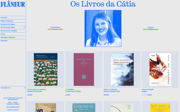 Recommendation page on Flâneur