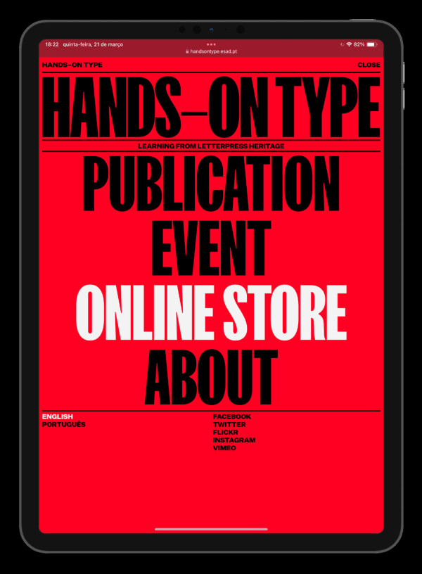 Website page from Hands-On Type