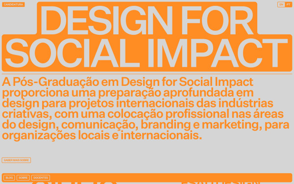 Design For Social Impact website screenshot