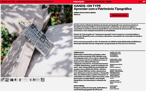 Hands–On Type website screenshot