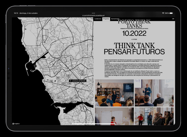 Web page from Porto Think Tanks (@esad—idea)