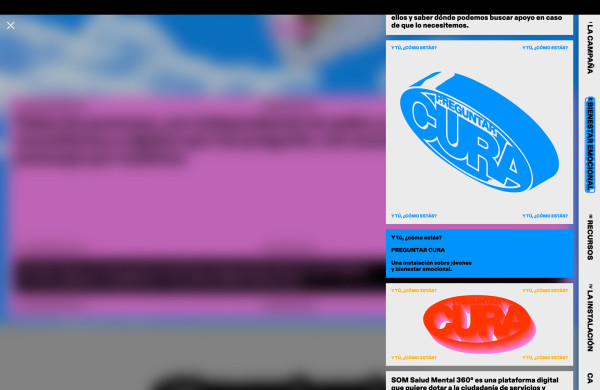 Preguntar Cura website screenshot