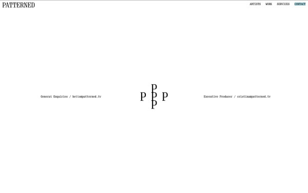 Patterned website screenshot